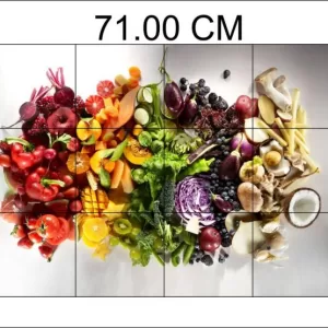 Yadav Stickers 50 cm Healthy superfoods kitchen wall sticker Self Adhesive Sticker  (Pack of 1)