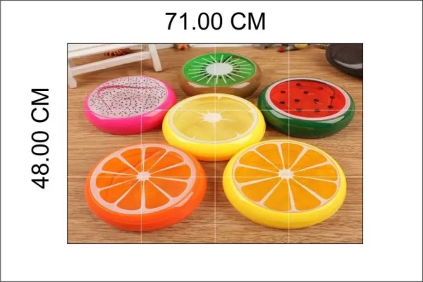 Yadav Stickers 48 cm Crystal fruit clay poster wall sticker Self Adhesive Sticker  (Pack of 1)