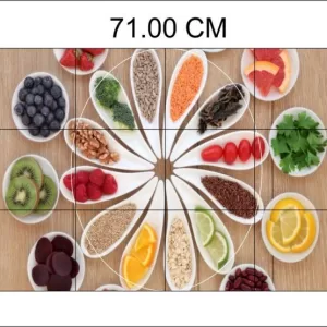 Yadav Stickers 48 cm Spice your life poster kitchen wall sticker Self Adhesive Sticker  (Pack of 1)