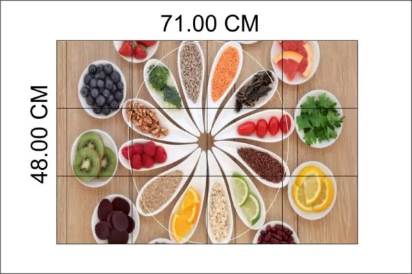 Yadav Stickers 48 cm Spice your life poster kitchen wall sticker Self Adhesive Sticker  (Pack of 1)