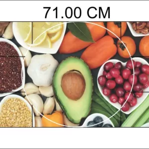 Yadav Stickers 42 cm Superfoods kitchen poster wall sticker Self Adhesive Sticker  (Pack of 1)