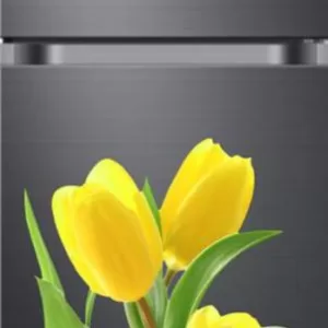 Yadav Stickers 50 cm Yellow tulip flowers fridge wall sticker Self Adhesive Sticker  (Pack of 1)