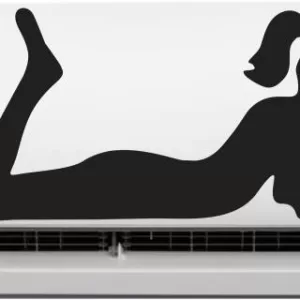 Yatos 30 cm Multi Color Decorative Air conditioner Sticker - AC Sticker_PCAC221 Self Adhesive Sticker  (Pack of 1)