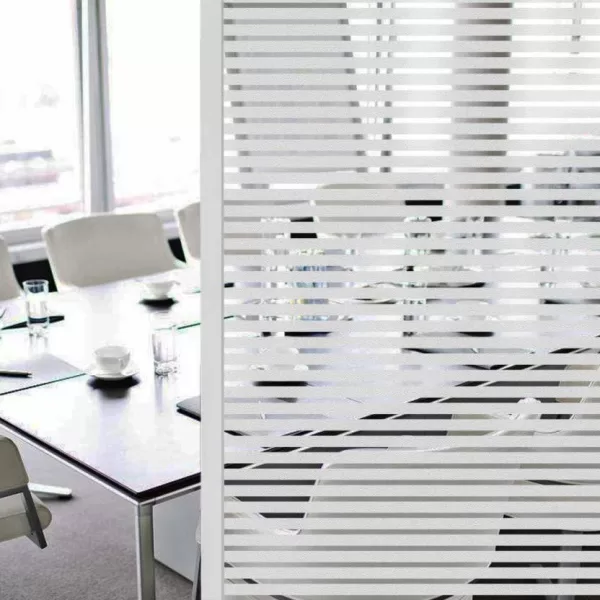 Yadav Stickers 2194.56 cm Window Glass Film Sticker -Frosted Line -24X36 Inch Self Adhesive Sticker  (Pack of 1)