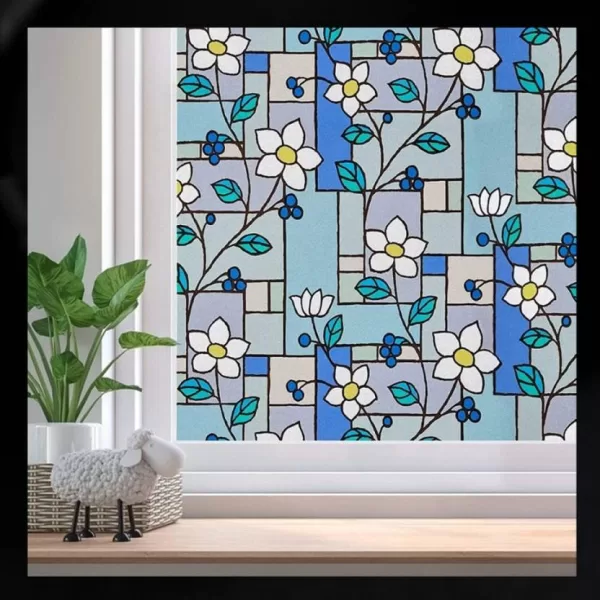 Yadav Stickers 731.52 cm Window Glass Film Sticker -BP-12X24 Inch Self Adhesive Sticker (Pack of 1) Self Adhesive Sticker  (Pack of 1)