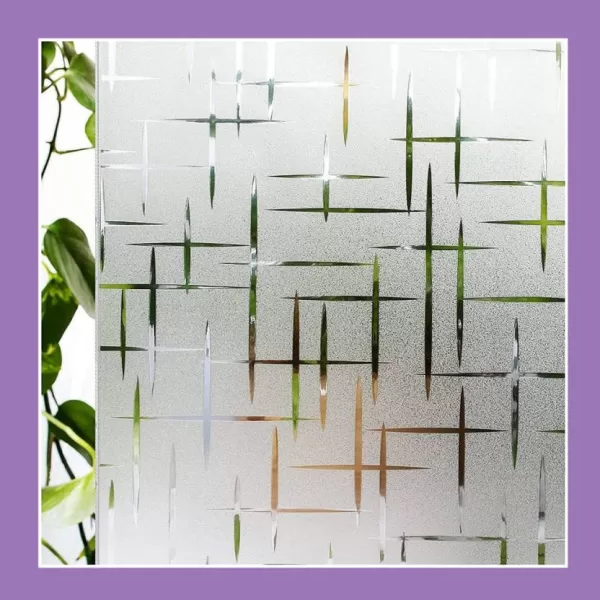 Yadav Stickers 288 cm Window Glass Film Sticker -Sparkle White-12X24 INCH Self Adhesive Sticker  (Pack of 1)