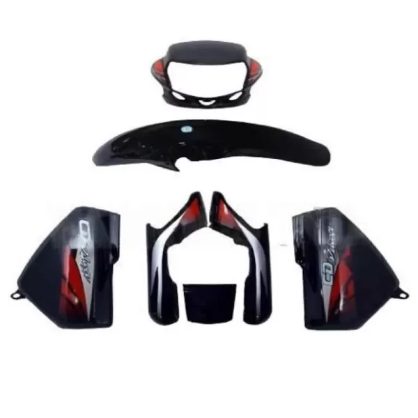 CD Deluxe Type 3 Black & Red Full Body Kit - Bold Upgrade & Protection