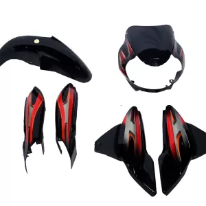 Ultra Full Body Kit For DISCOVER 125 H1 BLACK RED
