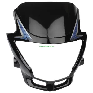 Ultra Headlight Visor For GLAMOUR TYPE3 BLACK BLUE