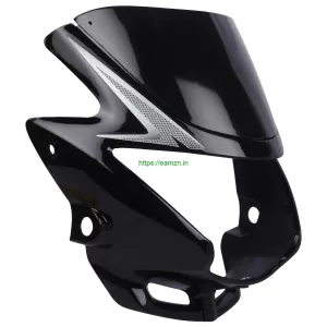 Ultra Headlight Visor For GLAMOUR TYPE3 BLACK GREY