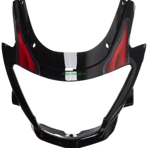 Ultra Headlight Visor For GLAMOUR NM TYPE2 BLACK RED