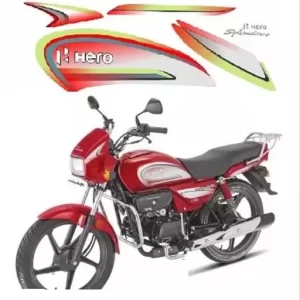 Ultra Full Sticker Kit For SPLENDOR PLUS BS6 RED