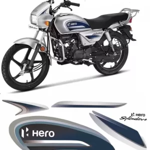 Ultra Full Sticker Kit For SPLENDOR PLUS BS6 SILVER