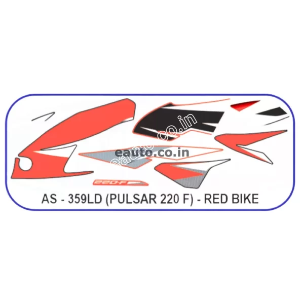 Ultra Full Sticker Kit For PULSAR 220F UG8 RED GRaphics