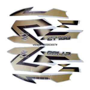 Ultra Full Sticker Kit For CT100 OM GREEN GOLDEN