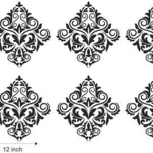 YS 30 cm Wall Sticker (Blog Motif1,Surface Covering Area - 180 x 180 cm) 6 Qty. Removable Sticker  (Pack of 1)